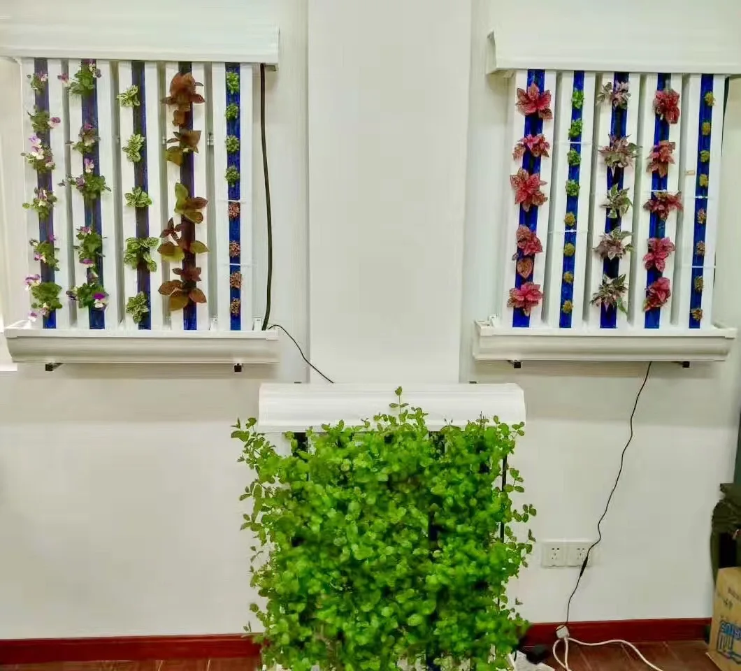 Home Use Garden Plant and Vegetable Grow System PVC zip channel for vertical zip hydroponic wall full growing systems