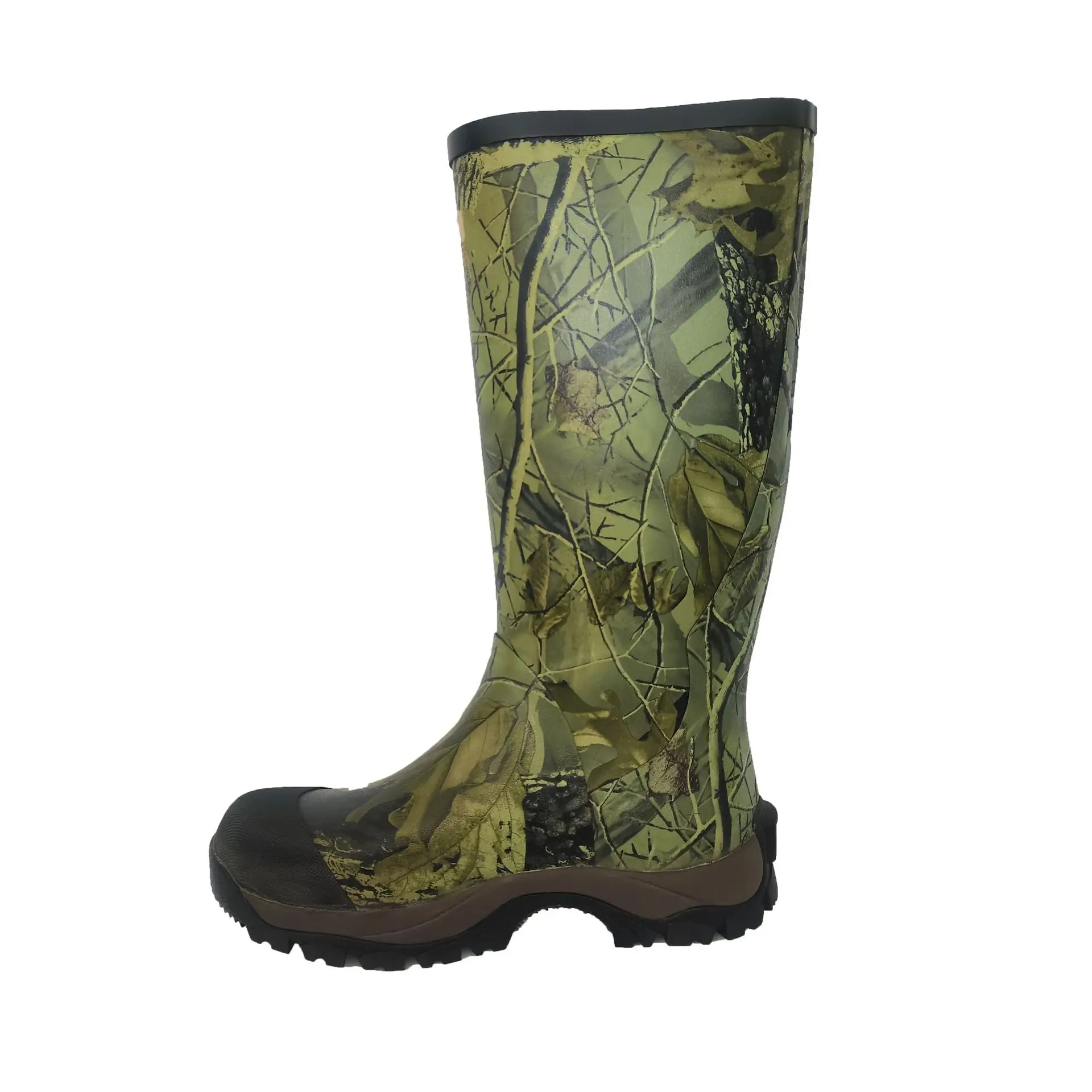 New Arrival Custom Camo Hunting Rubber Boots Forest Outdoor Men Hunting Boots Waterproof