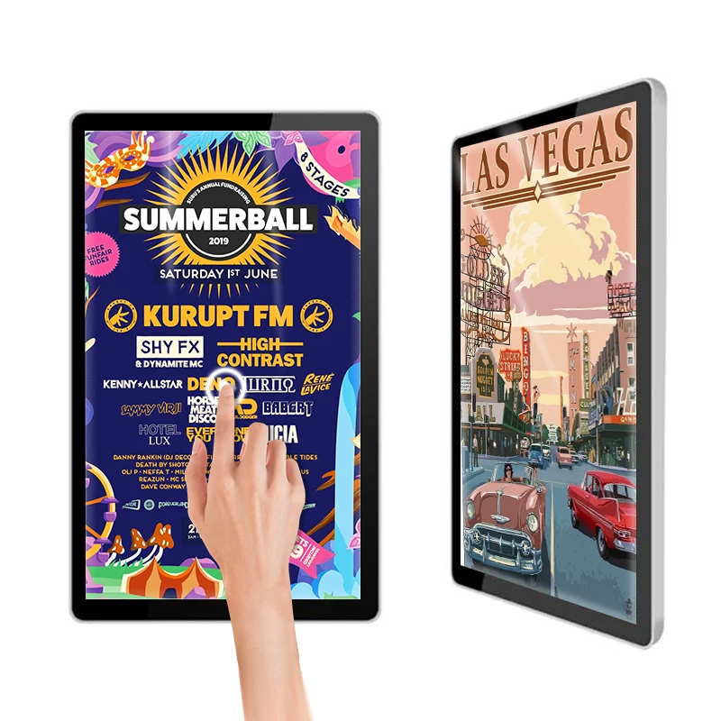 2K 4K Screen 21.5 Inch Lcd Video Wall Lcd Panel Advertising Screen Monitor Digital Signage For Store