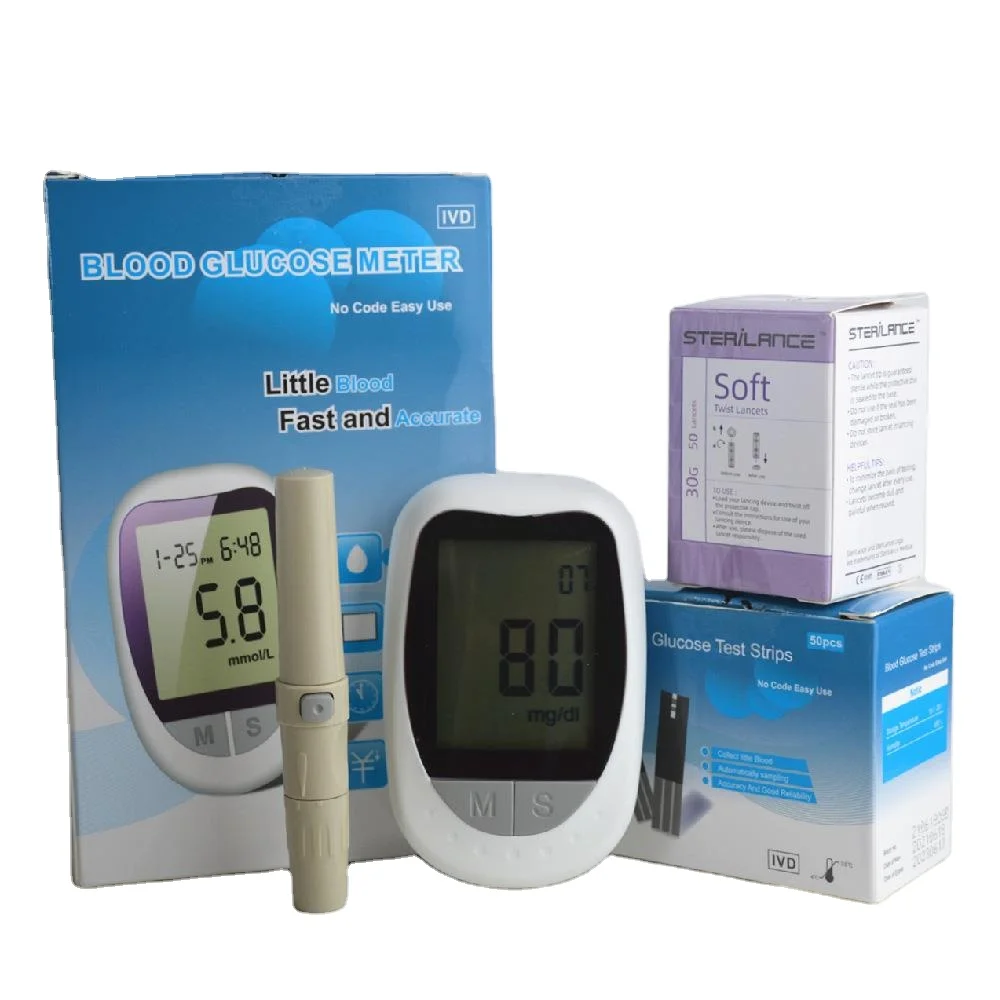 4 in 1 Home Blood Glucose Monitor Medical Equipment  Digital Blood Sugar Monitar System