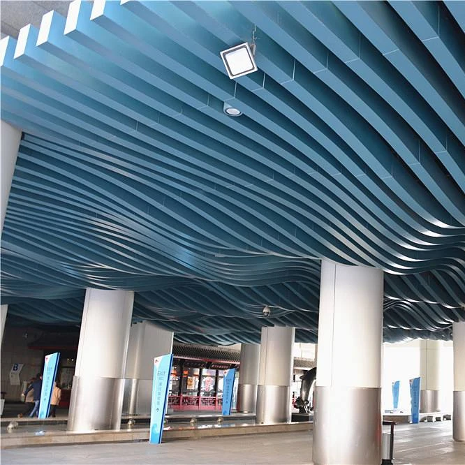 Artistic Effect Design Durable Wood Grain Aluminum Baffle
