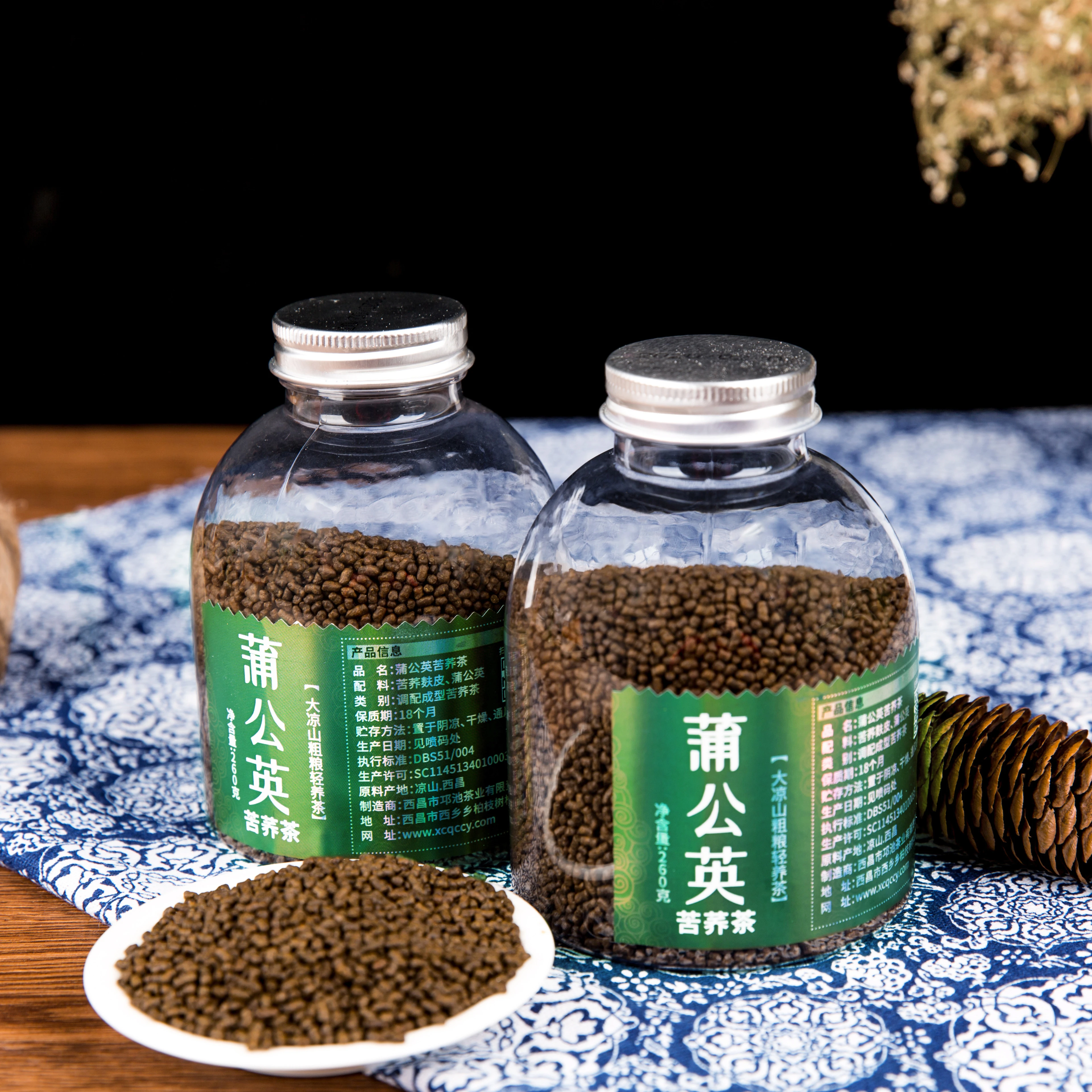 Buckwheat tea Chinese organic dandelion flower and tartary buckwheat falvor tea for weight loss slimming and detox
