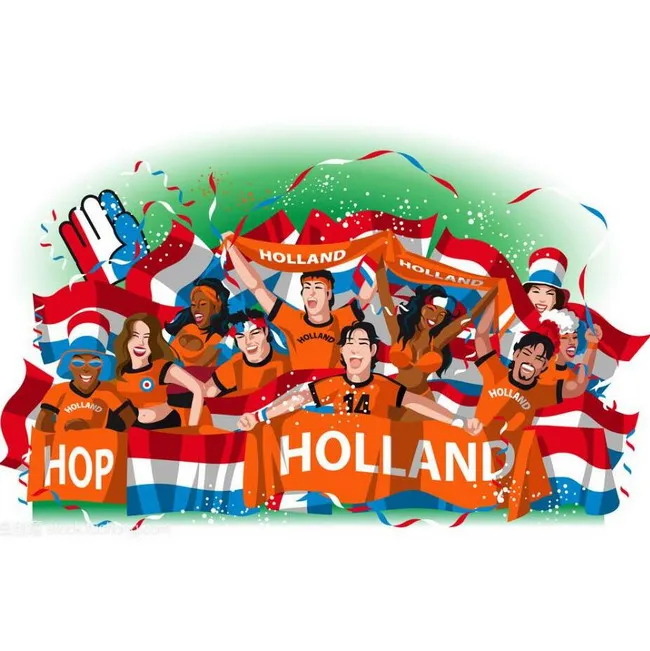 EM 2024 holland cheap silicone wristband the Netherlands silicone bracelet