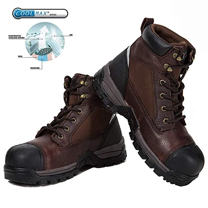 Non-Slip Puncture Resistant Anti-Static Safety EH Working Shoes with Rubber Outsole