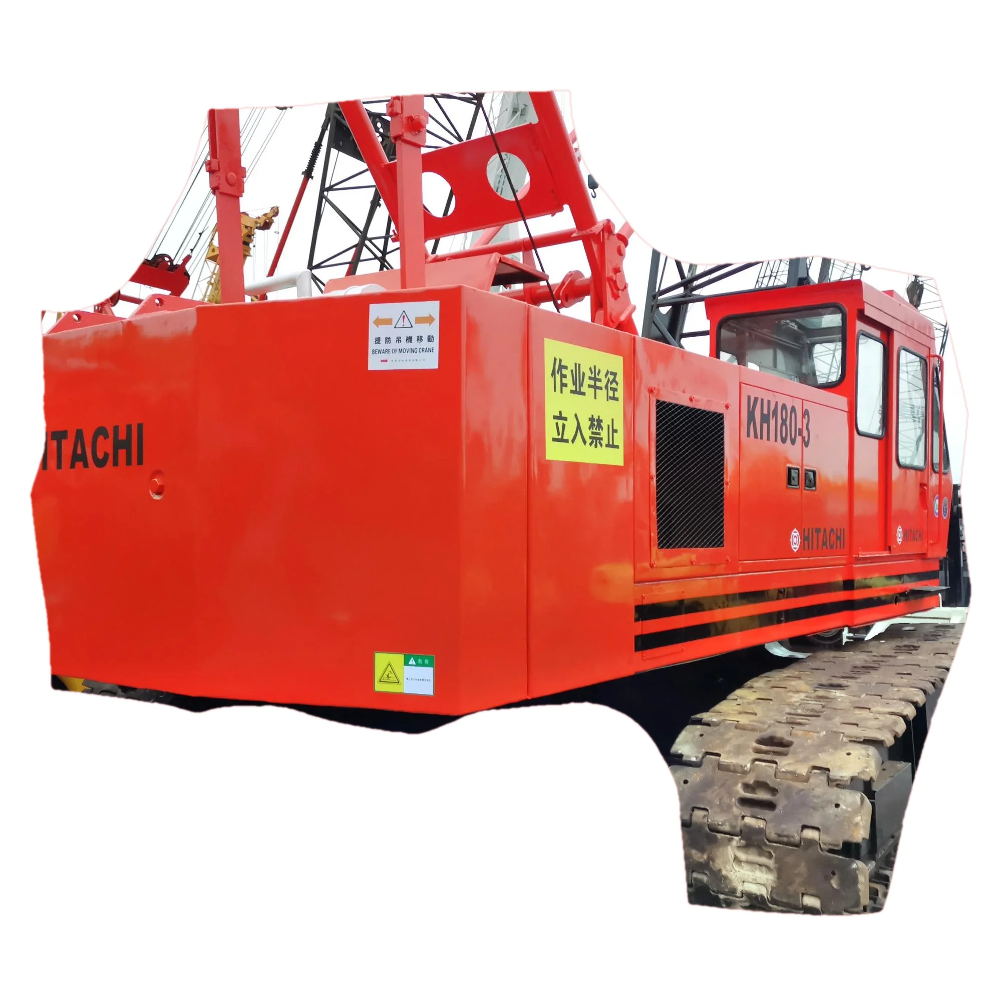 Hitachi 50 Ton japan brand 30t 80t 100t used crawler crane KH100 / 180-2-3 crane manufacturer original engine