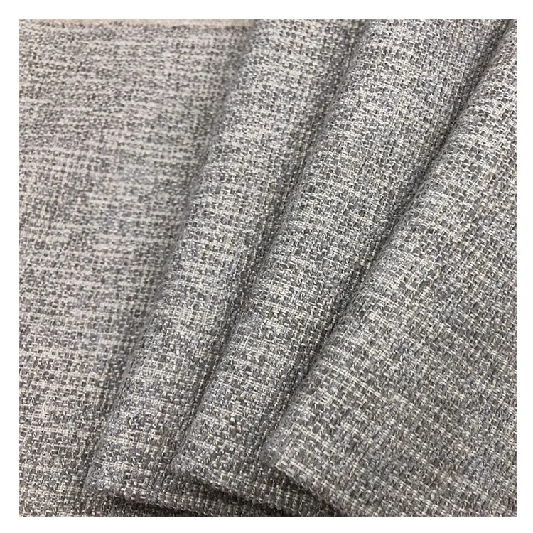 400GSM sofa fabric brushed viscose hemp blend fabric linen / cotton sofa fabric cloth