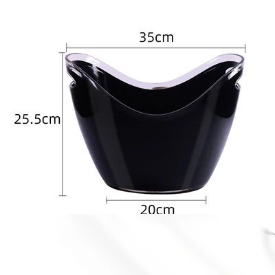 
Large Insulated Triangle Round Shape Clear Transparent Acrylic Plastic Wine Beer Vodka Champagne Ice Cooler Bucket 