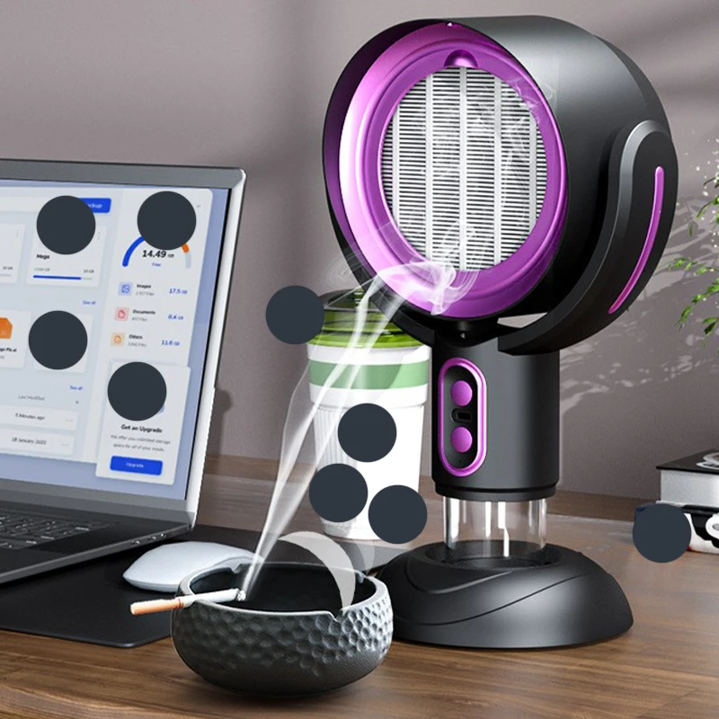 USB Charging Portable Desktop Range Hood Air Purifier Kitchen Hood Extractor For Home BBQ Hot Pot