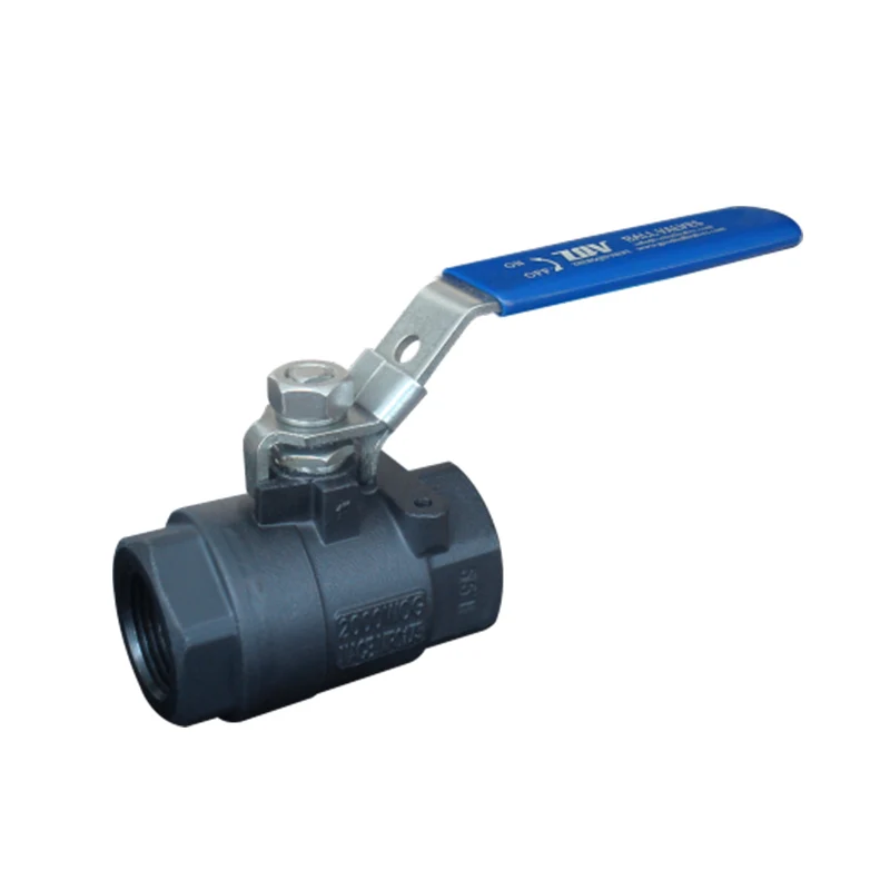 2 Piece 2000PSi 1/4  To 2 Inch Seal Welded Threaded Carbon Steel Ball Valve