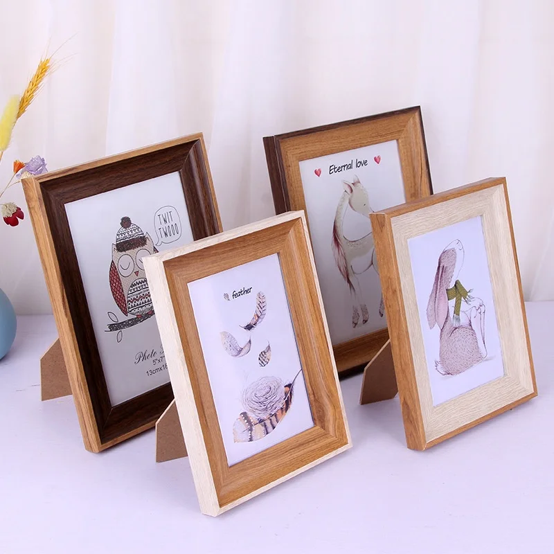 Wholesale Hot Sale PS Photo Frame 5 inch 6 inch 7 inch 8 inch 10 inch A4 Photo Frame  For Table Top Wall Decor