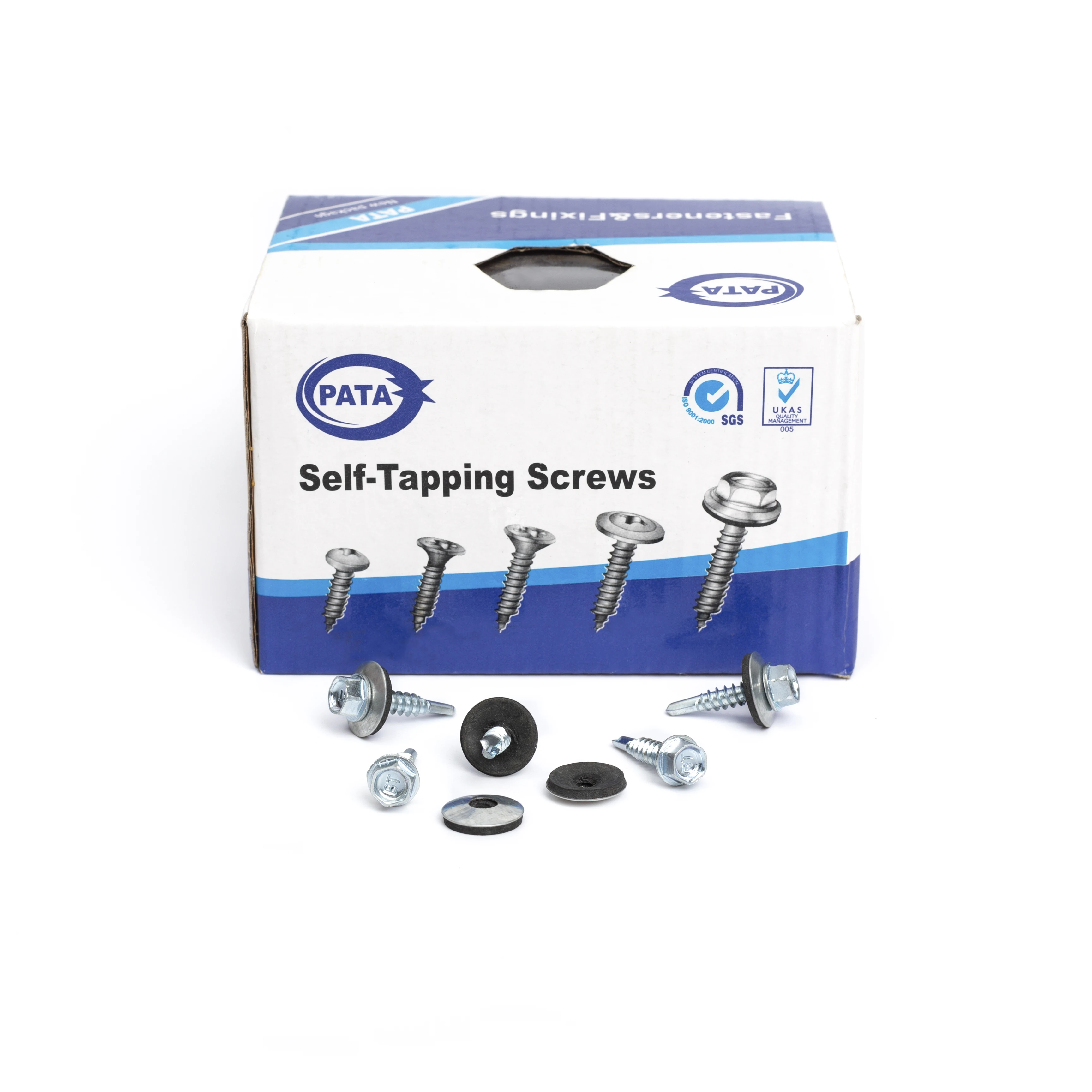 China Manufacturer Galvanized DIN7504K Hex Washer Head Self Drilling Screw With Long Drill Fasteners Metal Screws