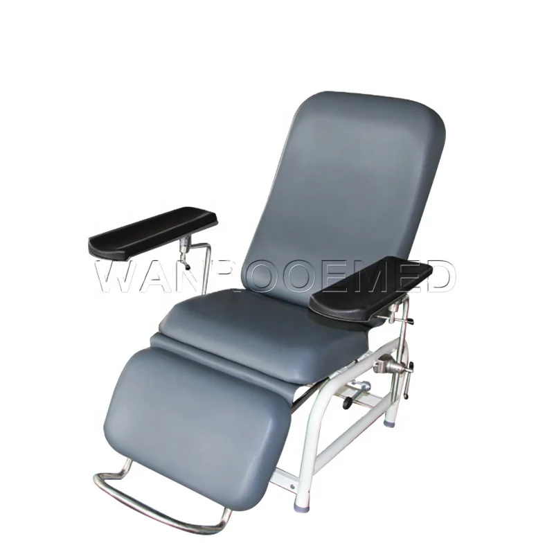 BXS105 Medical Equipment Manual Adjustable Blood Phlebotomy Dialysis Chair Blood Donor Chair