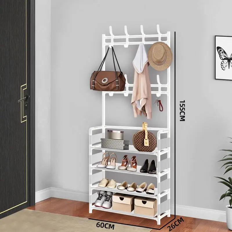 Cheap Price 4 Tier Coat Rack, Hall Tree Shoe Rack For Entryway Shoe Storage Organizer Closet