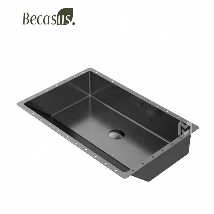 Elegant Square Bathroom Stainless Steel Basin Sink For Hotel