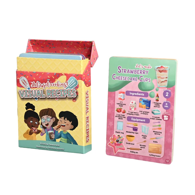 Custom Printed  Flash Cards/Cognitive Cards Math Learning Paper Educational Toys Game Card For Kid