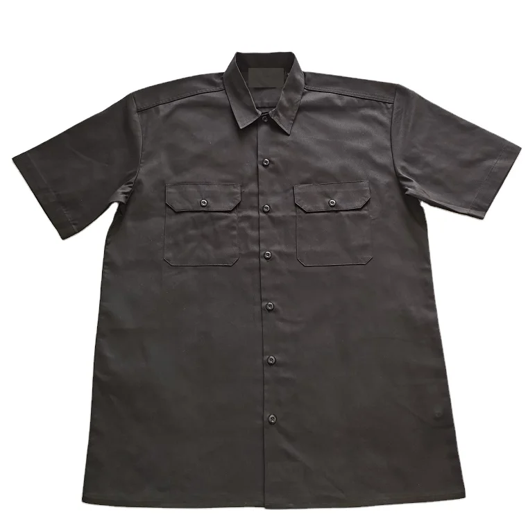 Рабочая форма с коротким рукавом и логотипом на заказ, рубашка для работы в стиле Дикки, уличная рубашка