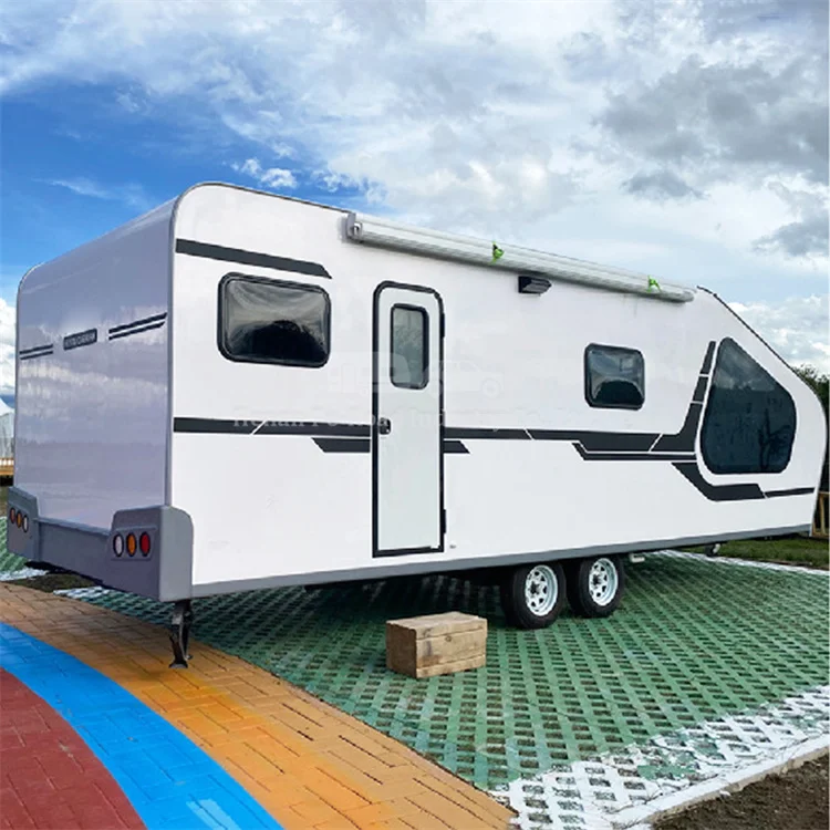 Scenic Spot Camp Hotel Big Windows Starry Sky Spacious Luxury Travel Trailer China Cheap Camper Motor Home Mobile Caravan