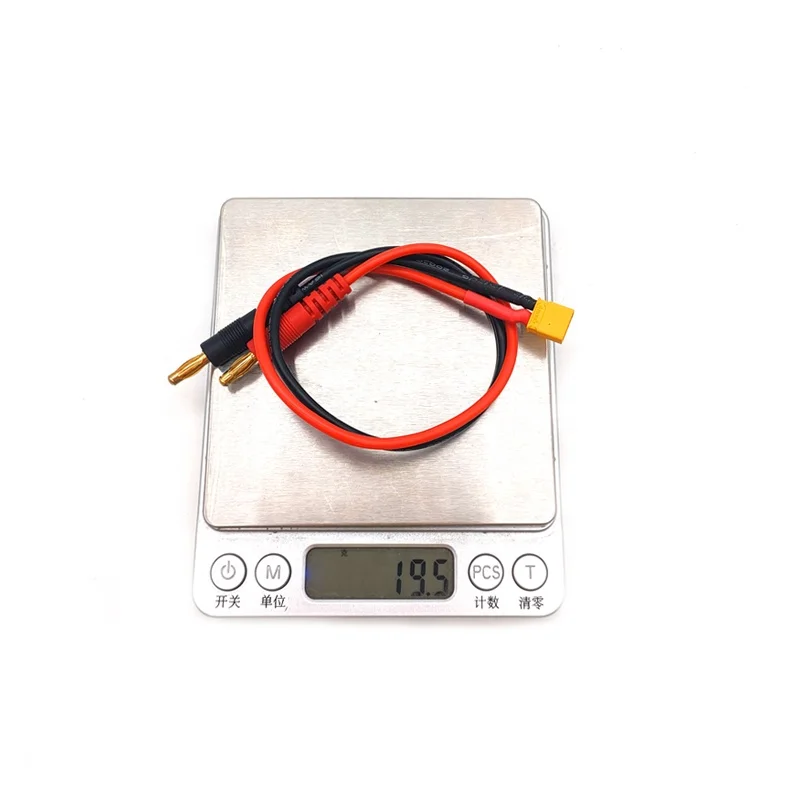 4.0mm Banana Plug to XT30U Male Charging Cable 16AWG Wire RC Lipo Battery Car Airplane Imax B6 Charger