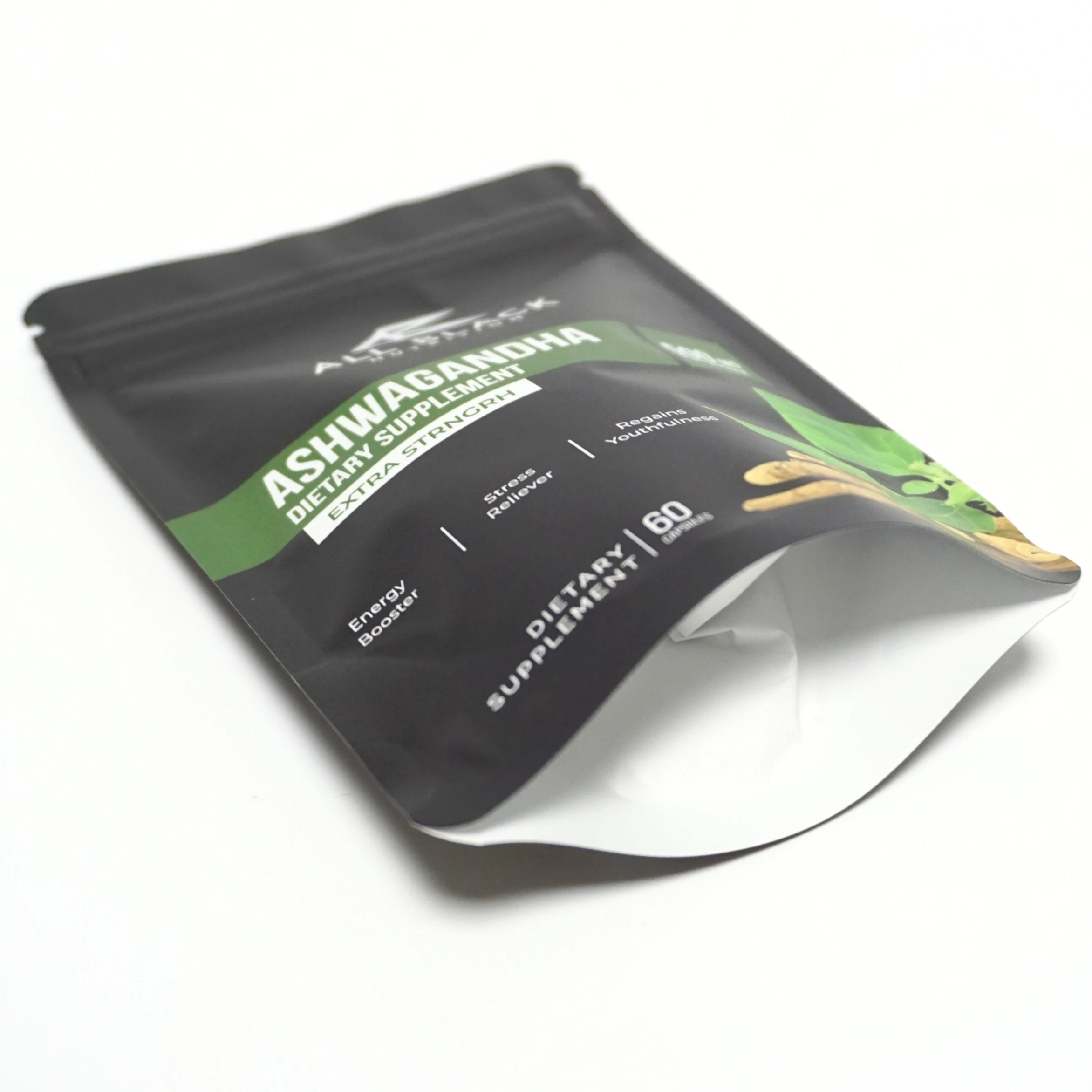 Digital Printing Small MOQ 500PCS Tomato Seeds Foil Laminated Mylar Ziplock Bags For Chia Seed Powder