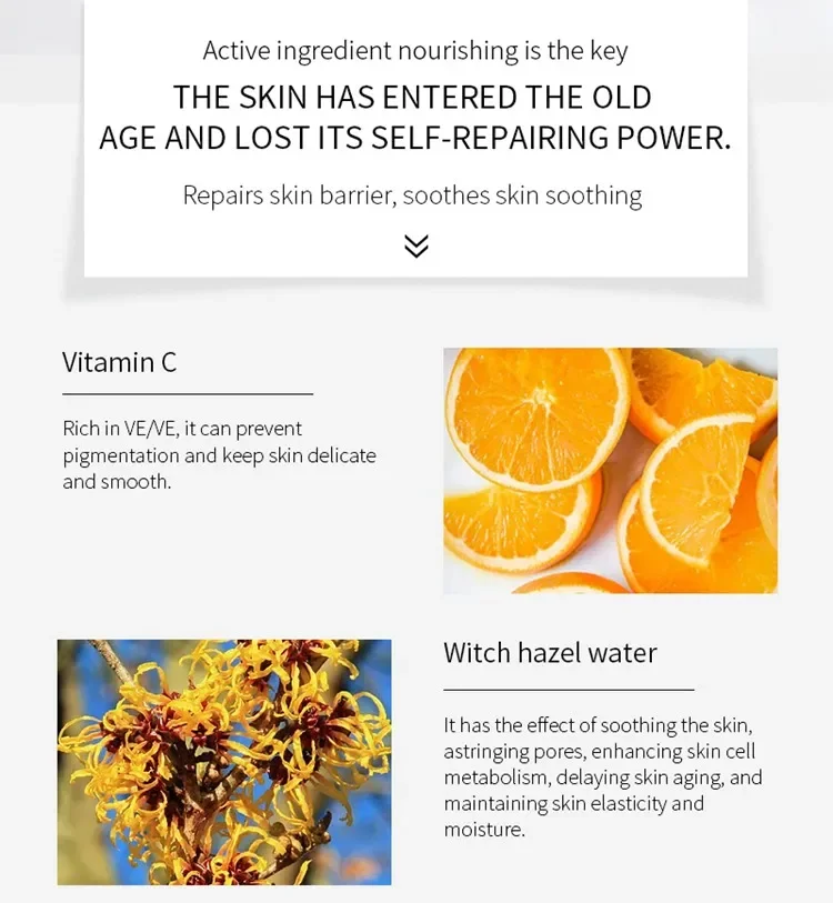 Cosmetic Factory Whitening Anti-Aging Skin Care 99% Pure Natural Organic 30Ml Hyaluronic Vitamin C Acid Face Serum