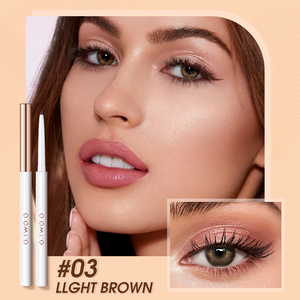 O.TWO.O Private Label 4 Colors Waterproof Long Lasting Eyeliner Pen Cruelty Free Delicate Liner Pencil
