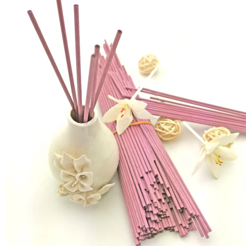 Purple scented oil  diffusers with fiber diffuser  stick for household