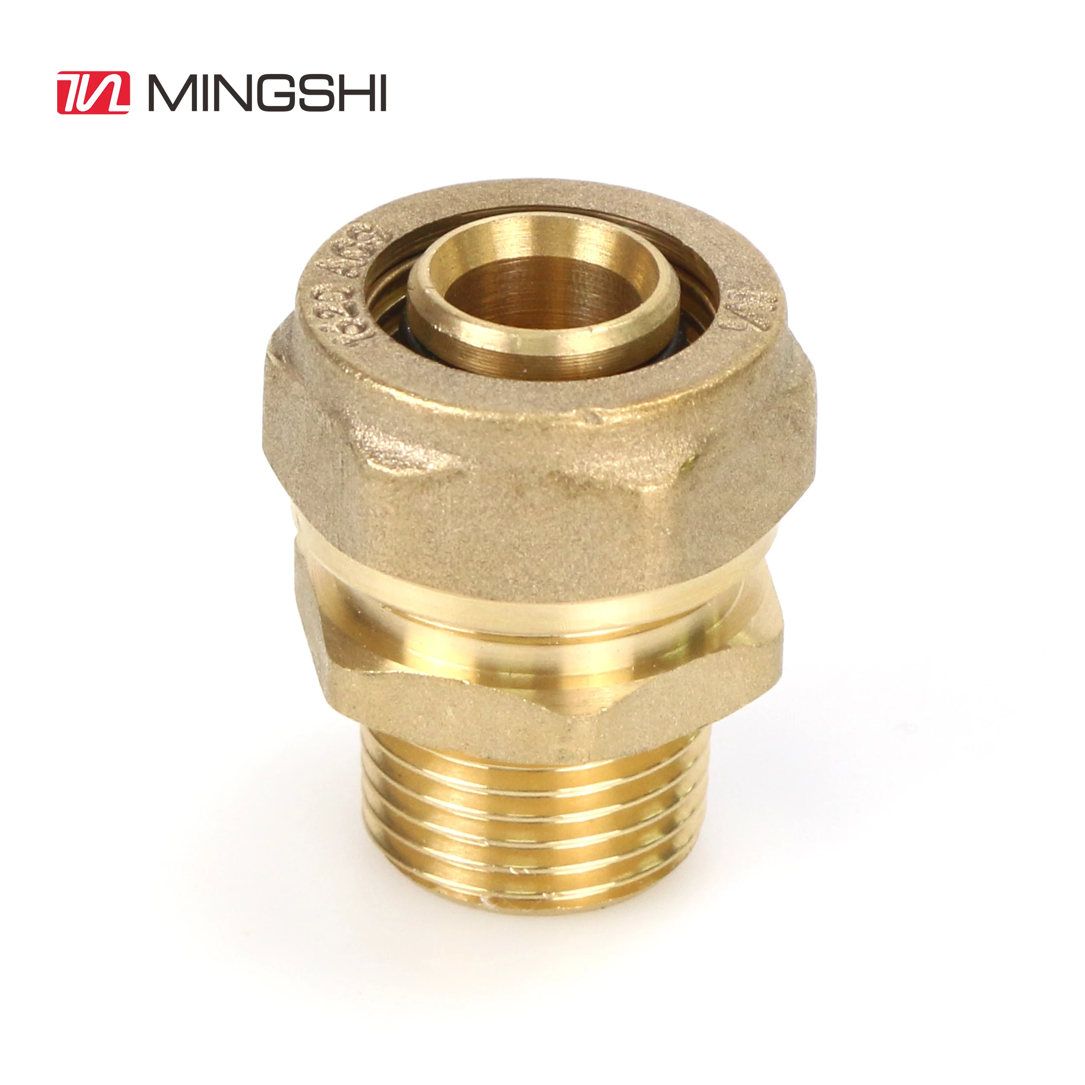compression Fittings nature color 16mm 20mm 26mm 32mm factory direct sales high quality water pipe pex brass fitting