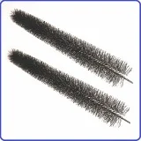 Soft nylon spiral brush for conveyor belt cleaning