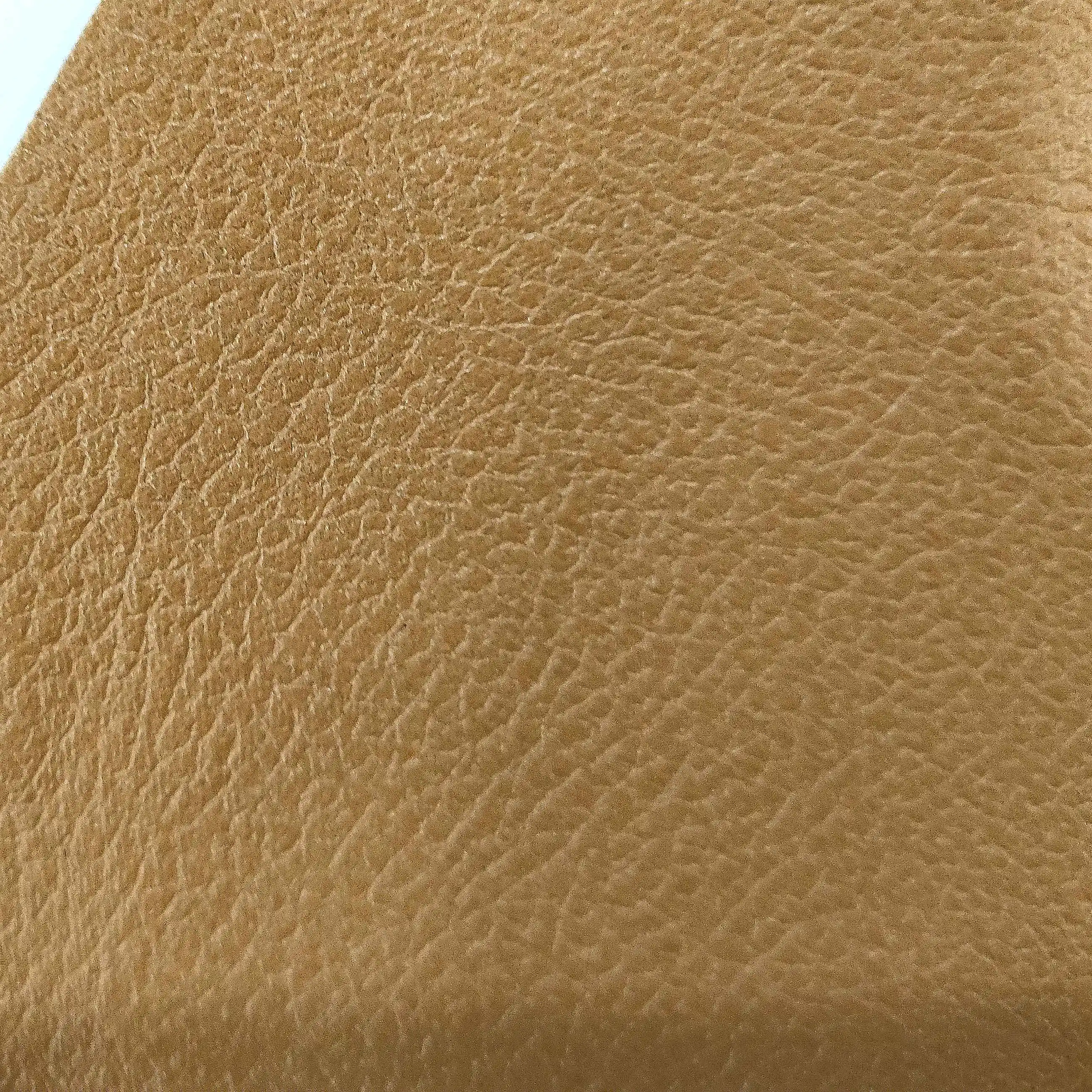 New Design Factory Price 100% Polyester Embossed  Imitation Leather fabric for Upholstery Car Seat/Sofa