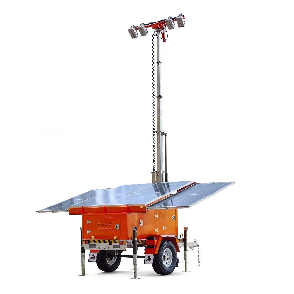 Solar Light Tower LED Mobile Hybrid Light Tower Solar Panels Solar Energy System Solar Power