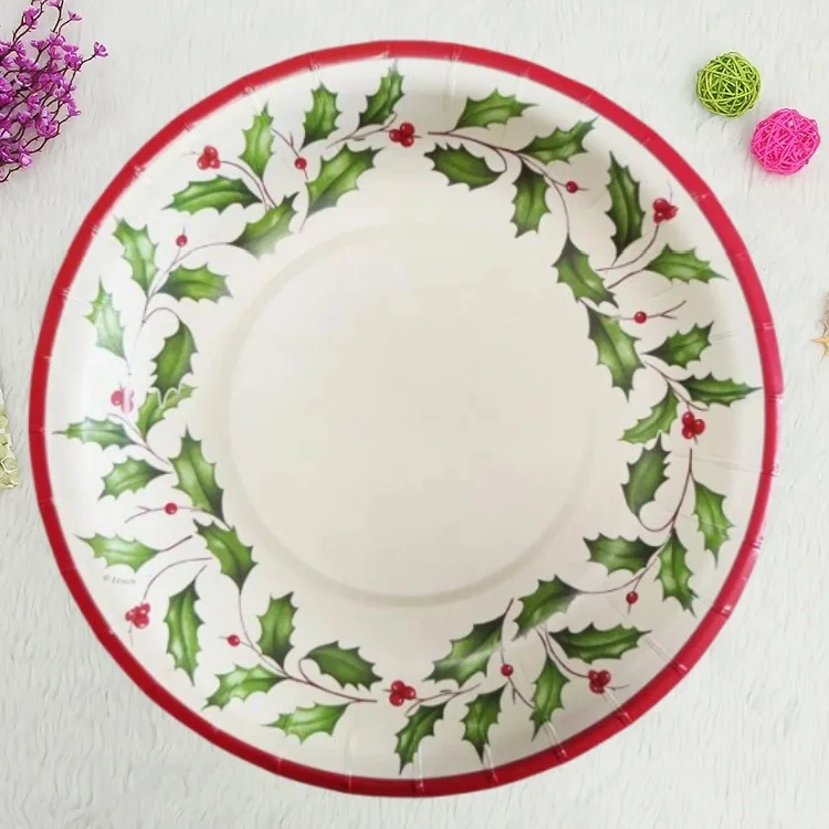 Factory Custom Disposable Party Paper Plates & Bowls With Logo