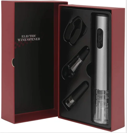 Battery Powered 4 in 1 Wine Bottle Opener Gift Sets Best Seller Electronic Gadget for 2021 New Year Gift