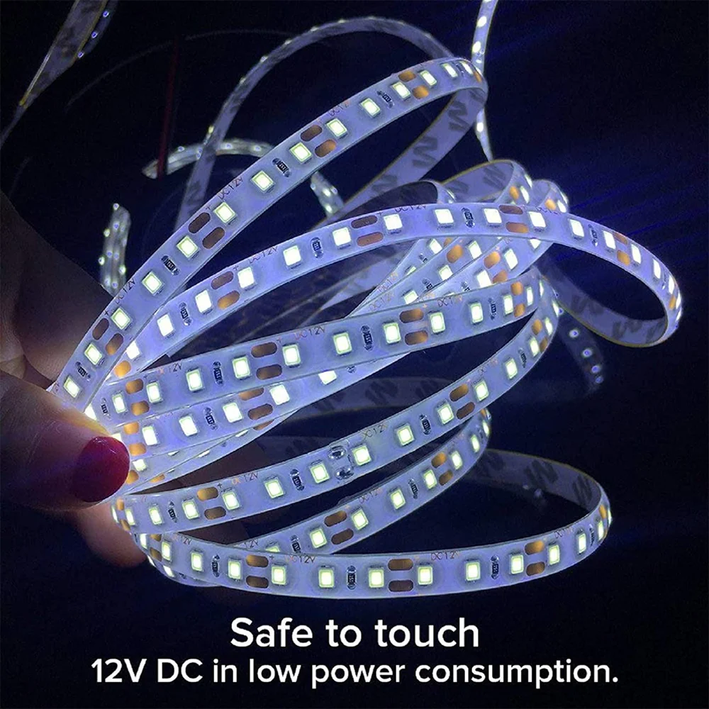 Cold White 5M 3528 SMD 300LEDs Flexible Strip Tape Light 60LEDs/M Ribbon Lamp DC 12V 16.4Ft For Home Decoration