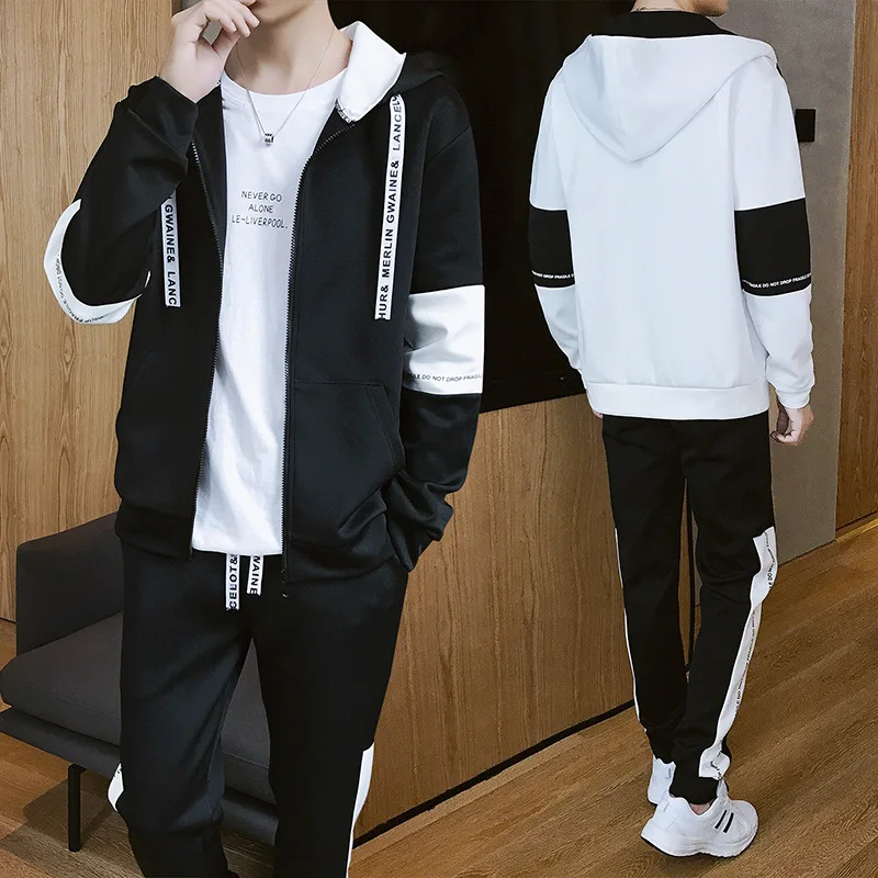 Wholesale Outdoor Sports Track Suit Set Pus Size Training Jogging Running Tracksuit for men