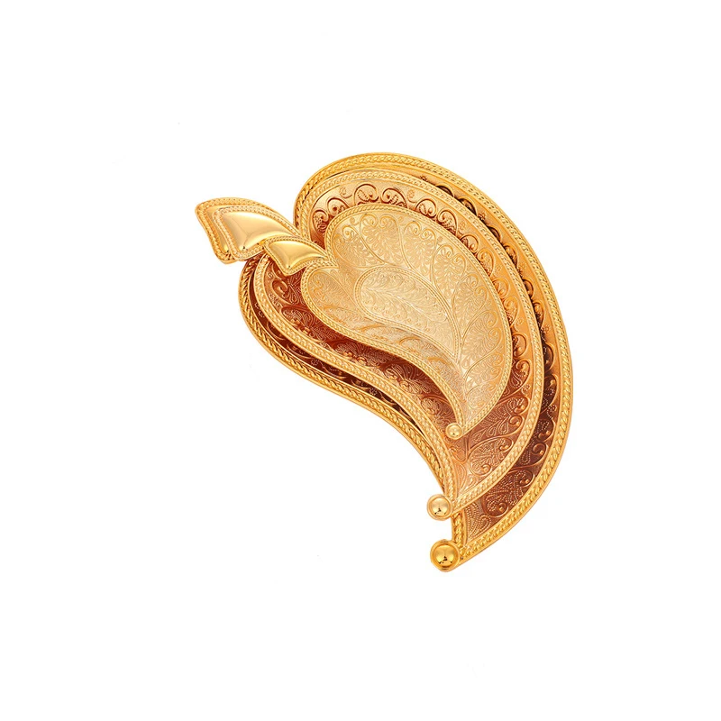 New Arrival Golden Leaf Shape Decorative Table Display Fruit Decor Dry Fruit Plate Food Serving Display Tray Luxury