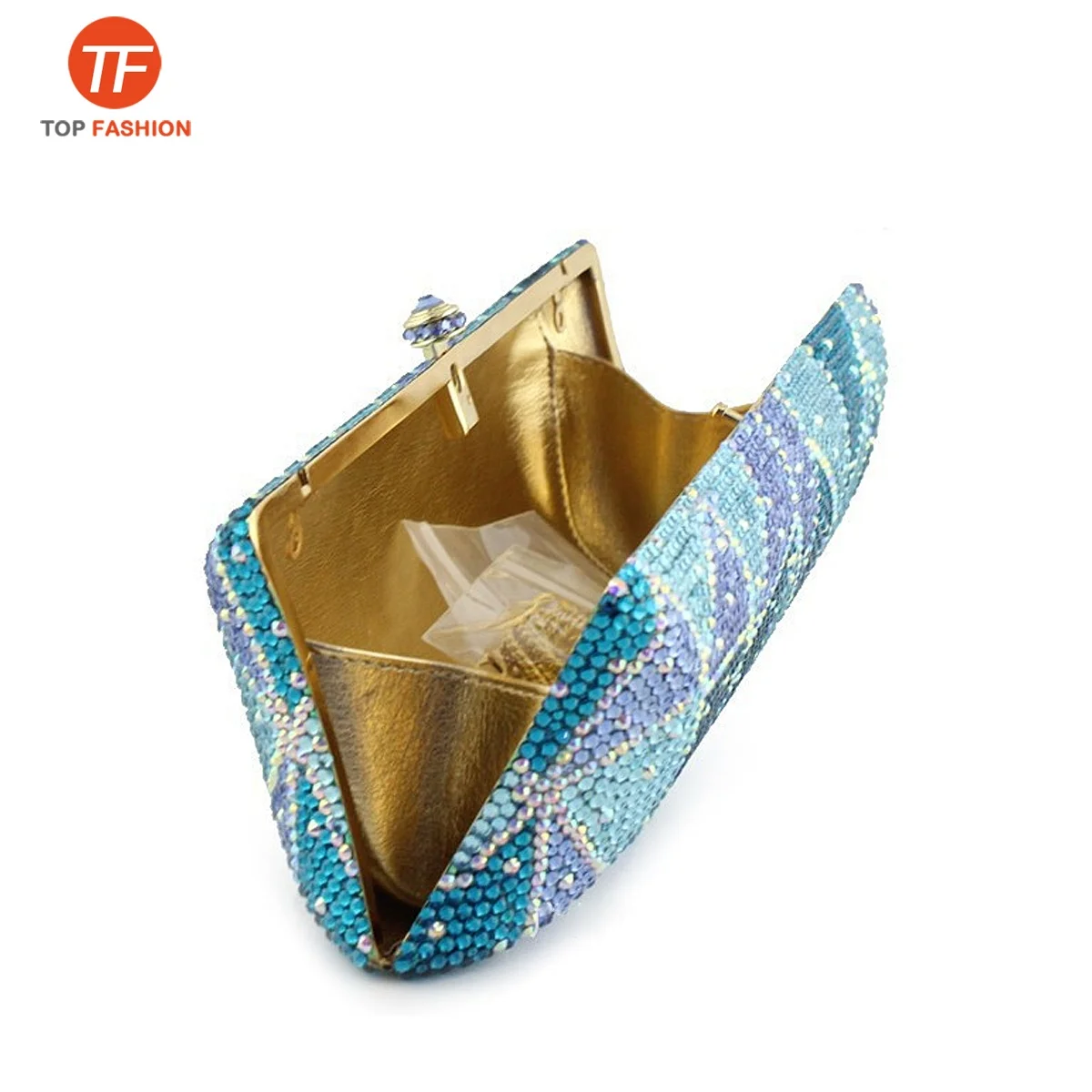 Factory wholesales Large Evening Bag Crystal Rhinestone Clutch Purse Bling Evening Handbag for Party