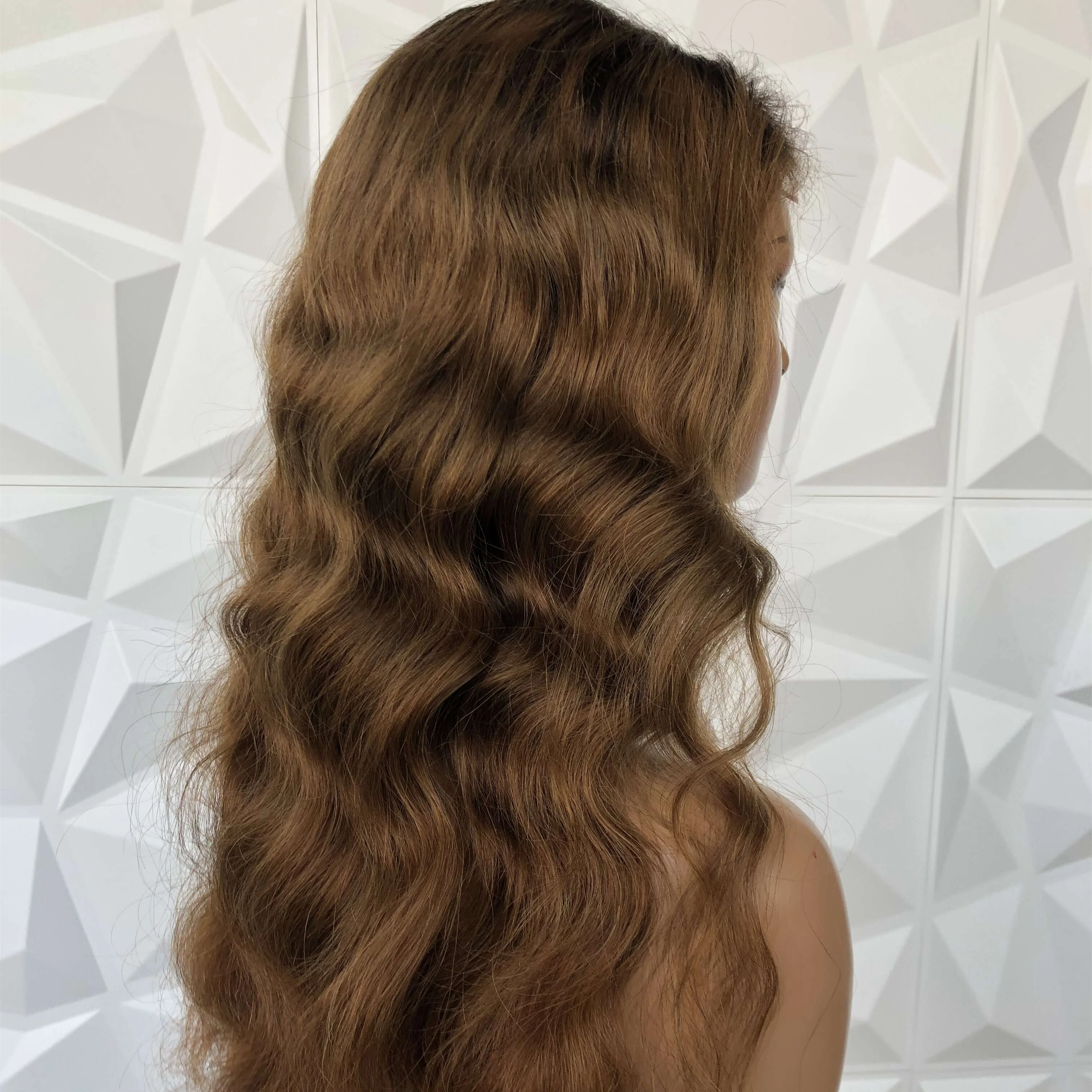 Pre Cut Lace Ombre Chocolate Brown Hair Straight 5x5 Lace Front Wig Glueless Human Hair Wigs For Black Women