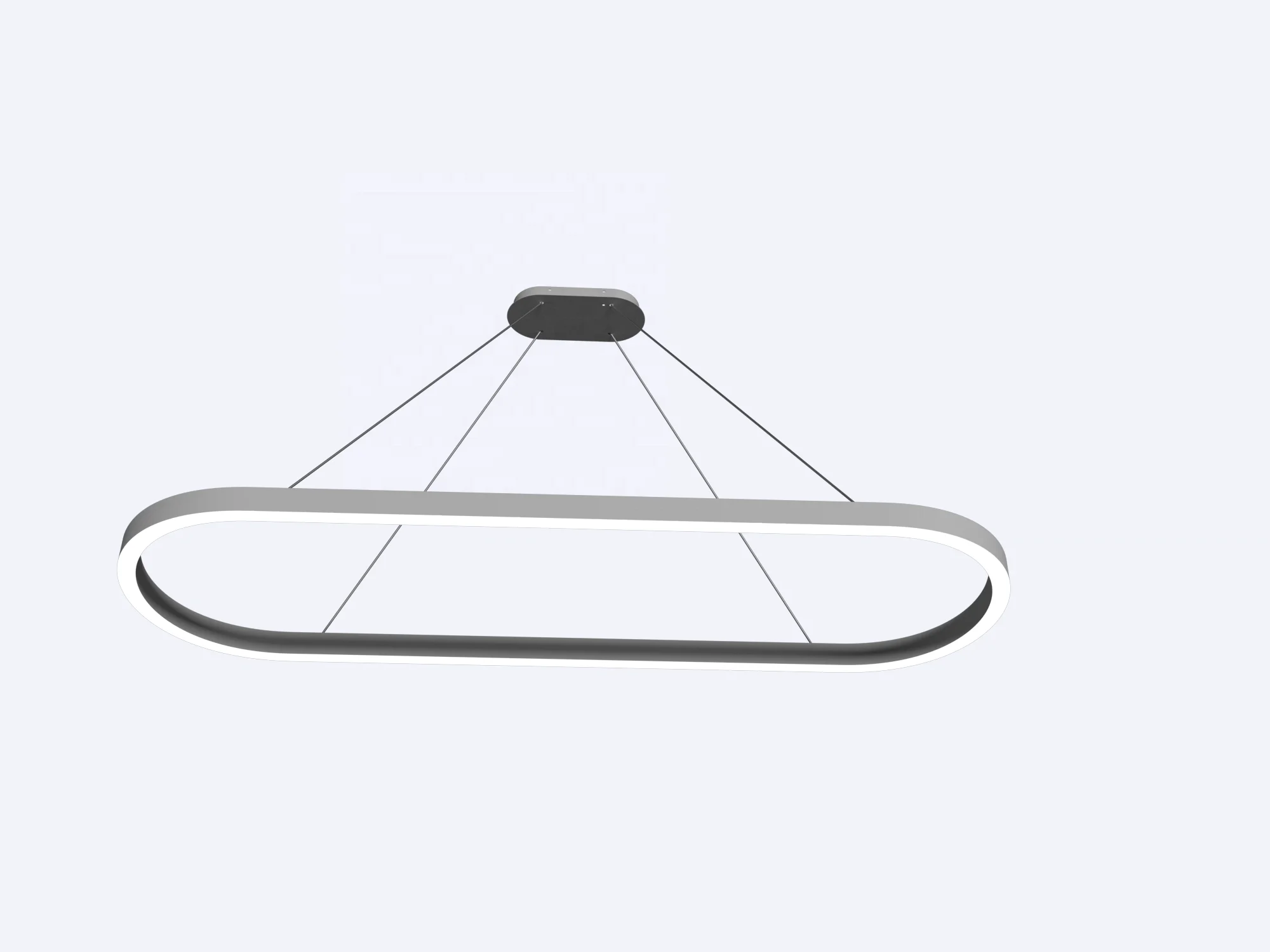 
HLINEAR LC8060-F-680/2000 Aluminium Profile with Customized Dimension Shape Circular Led Linear Pendant Light 