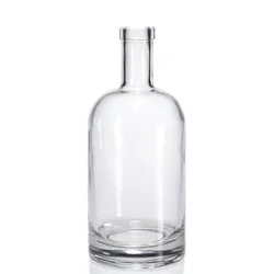 Wholesale 50ml 100ml 200ml Transparent Mini Spirit Liquor Glass Bottle