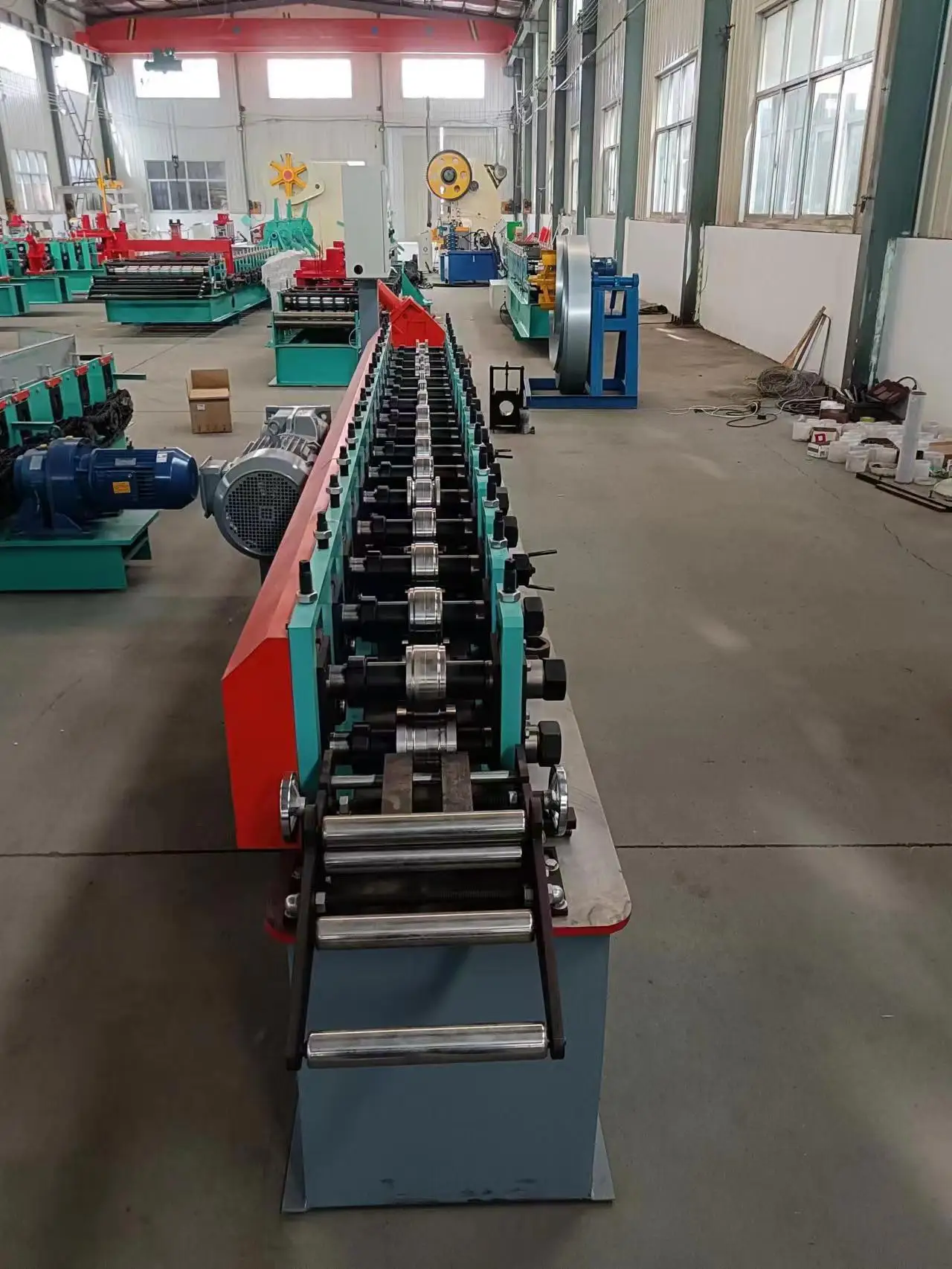 Manufacture Automatic High Quality 16 Rows C Omega Strut  Channel Roll Forming LIne Machine