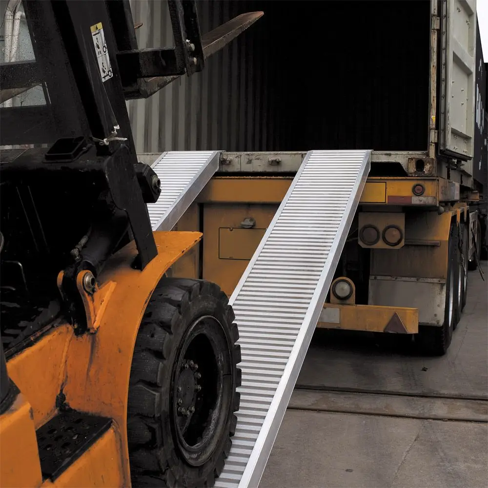 Aluminum Folding Ramp Car Loading Ramp For Steps Stairs Curbs Portable wheelchair ramps for sale