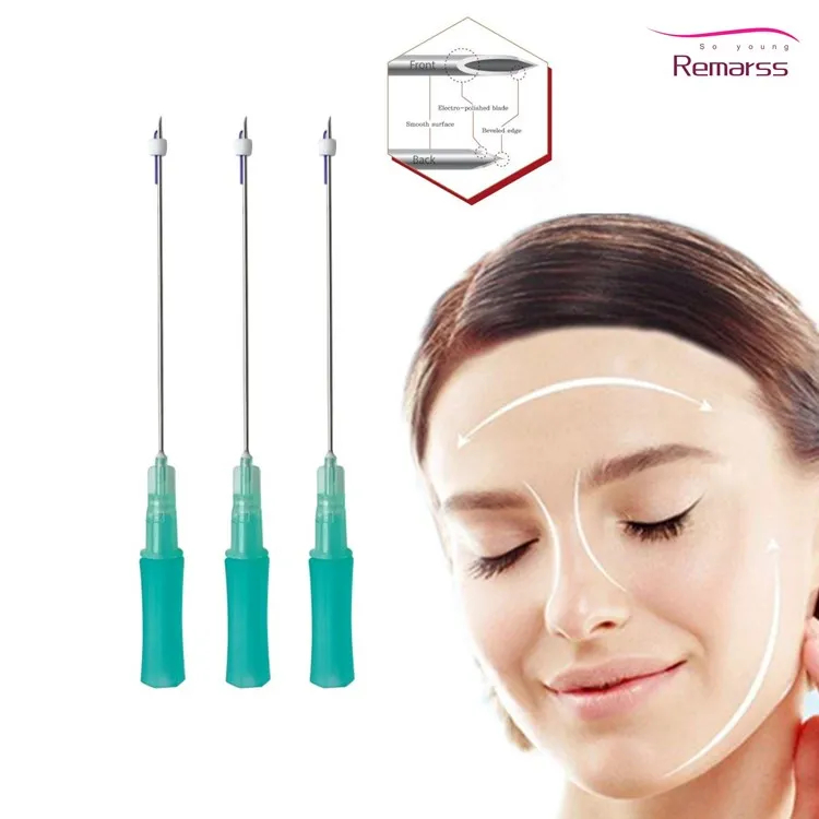 Бесплатная доставка, 4d 21g100mm pdo cog thread blunt l Тип ce hilos tenзвуковые pdo esteкаторы для лица