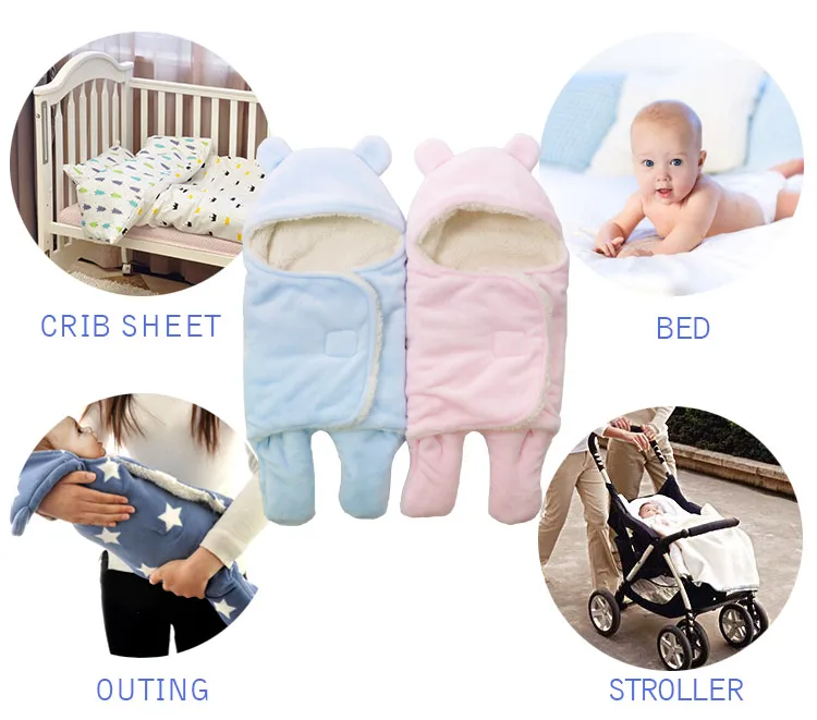 Cross Mirror Hot Selling Winter Warm And Soft  Newborn Organic Baby Sleeping Bags