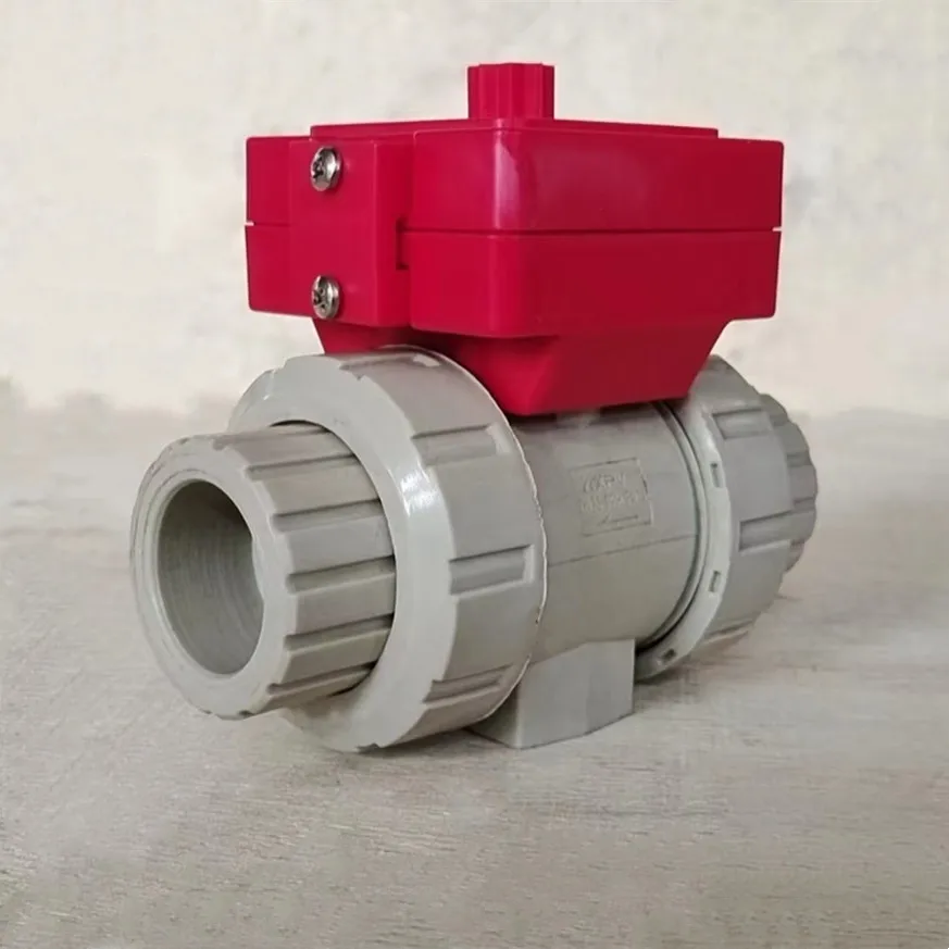 DN20 2 Way UPVC PVC True Union Plastic Ball Valve UPVC Double Union Ball Valve