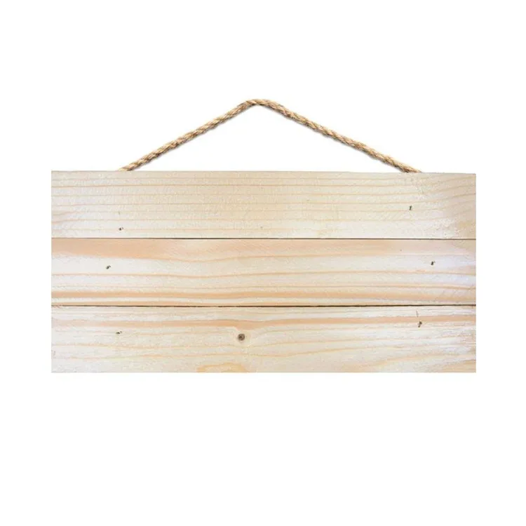 Party celebrate decorative natural color simple solid wood sign board