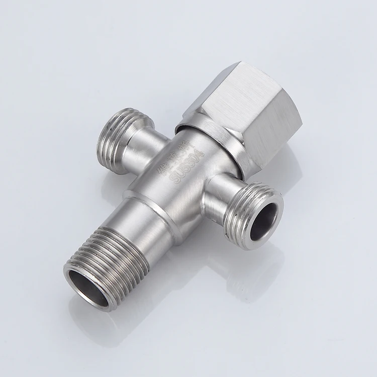  Двухсторонний угловой клапан VEMUSE Dn15 304 из нержавеющей стали фитинги для ванной комнаты холодной
