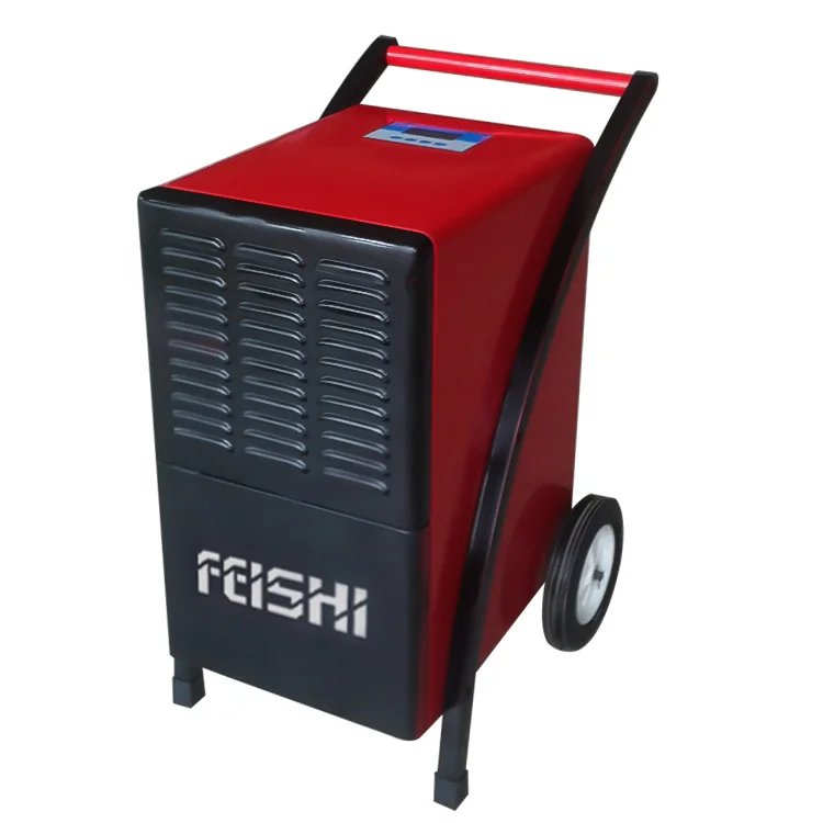 Red color hand push commercial dehumidifier for warehouse