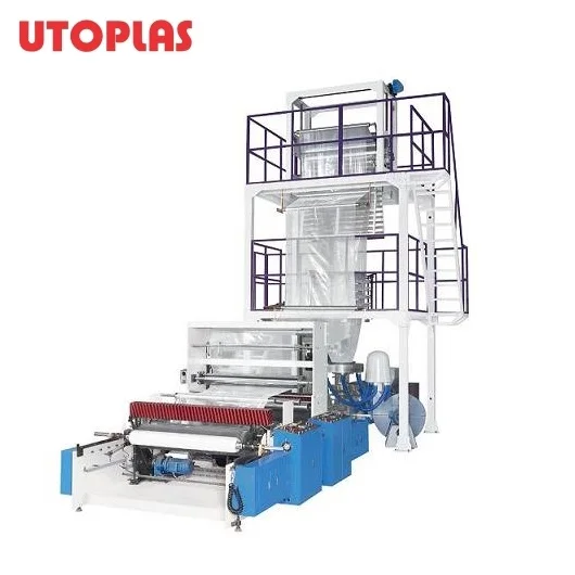 UTOPLAS Best Selling Automatic Three Layers Co-extrusion Film Blowing Machine