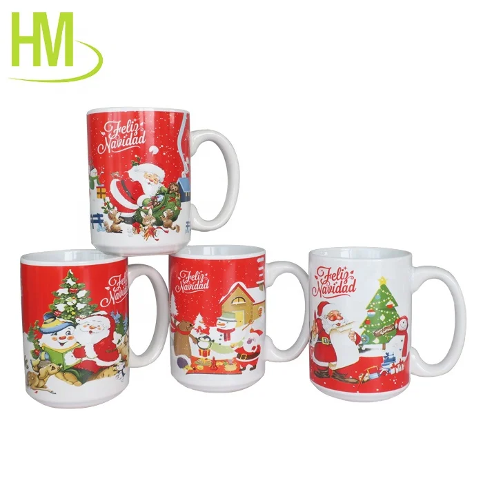 Christmas Ceramic Cup Holiday Gift Coffee Water Mug Custom Milk Cup