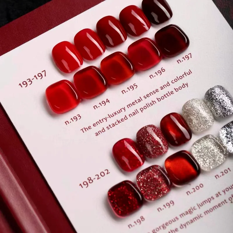 NEW Ladai 20 Colors Set Hight Quality Gel Nail Polish OEM Wholesale UV Gel Polish Transparent Wine Red Nail Art Painting 15ML